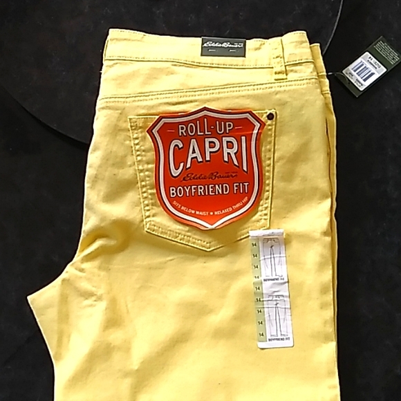 Eddie Bauer Pants - Eddie bauer boyfriend fit capris size 14